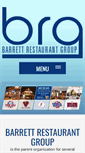 Mobile Screenshot of barrettrestaurantgroup.com